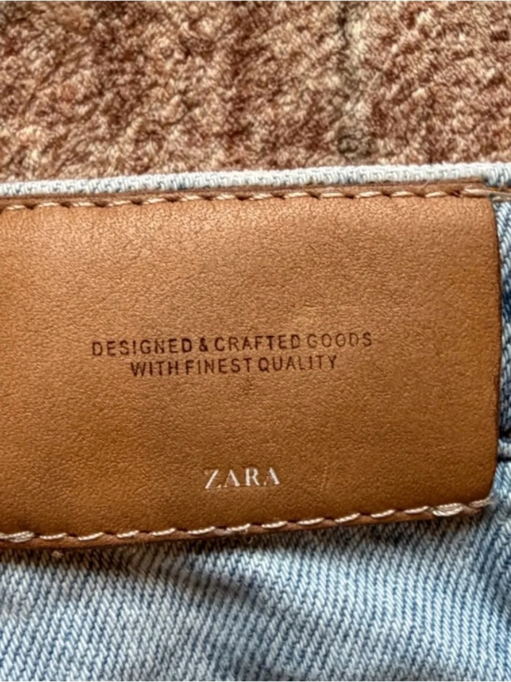 Zara Light Blue Distressed Relaxed Jeans